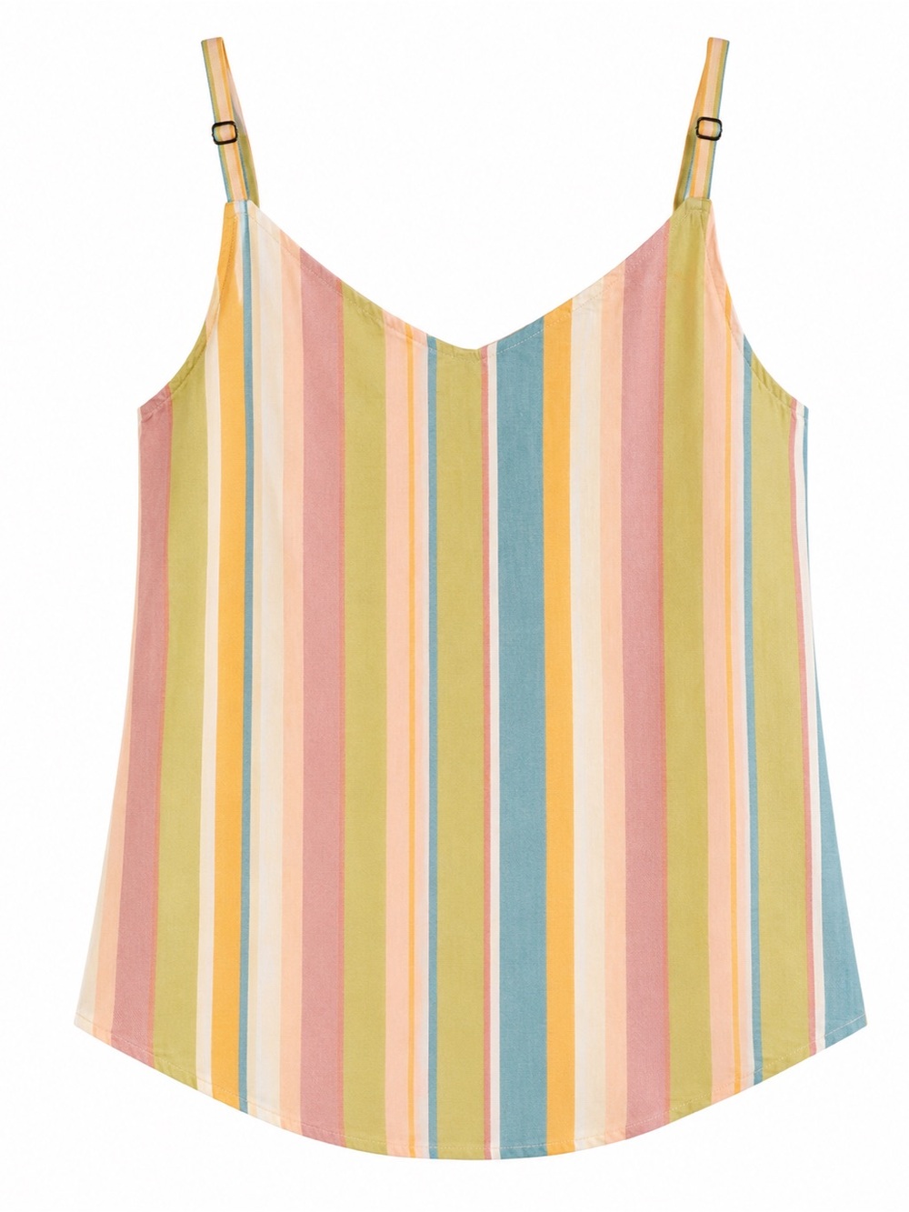torrid Pastel Multi-Stripe Adjustable Strap Tank Top